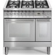 Aragaz Lofra Special 90 PD96MFTE/CISF, gaz, 90X60cm, 5 arzatoare, 2 cuptoare, grill electric, timer, inox