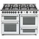 Aragaz Lofra Special120 P126SMFE+MF/2CI, gaz, 120X60cm, 7 arzatoare, 3 cuptoare, grill electric, timer, inox