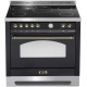 Aragaz Lofra Dolcevita RNMG96MFT/5i, 90x60 cm, 5 arzatoare, plita inductie, cuptor electric 9 functii, negru
