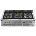 Aragaz Tecnogas P1X66M4VC, 60 cm, gaz, 4 arzatoare, grill, otel inoxidabil