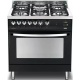Aragaz Lofra Rainbow PRG86GVT/CI, gaz, 80x60cm, 5 arzatoare, grill electric, timer, aprindere electronica, rosu