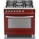 Aragaz Lofra Rainbow PRG86GVT/CI, gaz, 80x60cm, 5 arzatoare, grill electric, timer, aprindere electronica, rosu