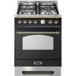 Aragaz Lofra Dolcevita RNM66MFT/CI, 60x60 cm, gaz, 4 arzatoare, grill, aprindere electronica, timer, negru