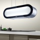 Hota design suspendata Baraldi Alexa 01ALXIS090ST80, 90 cm, 800 m3/h, sticla/inox