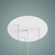 Hota design suspendata Baraldi Dessy 01DESIS040STW80, 40 cm, 800 m3/h, sticla alba/inox