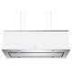Hota design suspendata Baraldi Diade 01DIA060STW80, 60 cm, 800 m3/h, sticla alba/inox