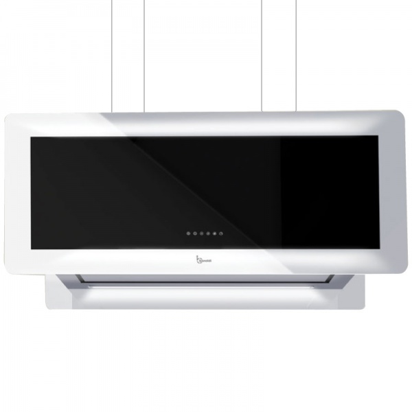 Hota design Baraldi Surf 01SUR090BL70, 90 cm, 700 m3/h, sticla neagra