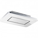 Hota de tavan Baraldi Stivia free 01STVFR090STW13, 90 cm, 1300 m3/h, sticla alba/inox