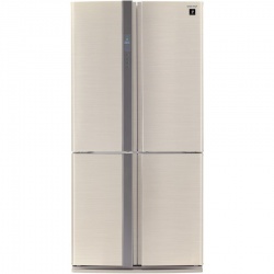 Side by side SHARP SJFP810VBE, 605l, Clasa A+, Plasmacluster,Hybrid Coolinng System, bej