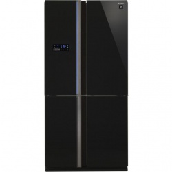 Side by side SHARP SJFS820VBK, 605l, Clasa A++,Hybrid Coolinng System, sticla neagra