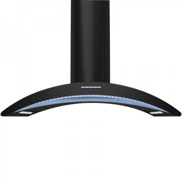 Hota design Baraldi Surf 01SUR090BL70, 90 cm, 700 m3/h, sticla neagra