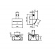 Hota design Baraldi One 01ONE060BL70, 60 cm, 700 m3/h, negru