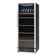 Vitrina de vinuri Tecfrigo Wine 155 Black, 146 sticle, 1 zona temperatura, negru / inox