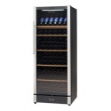Vitrina de vinuri Tecfrigo Wine 155 Black, 146 sticle, 1 zona temperatura, negru / inox