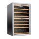 Vitrina de vinuri Tecfrigo Sommelier 43, 40 sticle, 2 zone temperatura, negru / inox