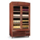 Vitrina de vinuri verticala Tecfrigo Bodega 400(4TV/1TV), 96 sticle, 1 zona temperatura, lemn maro