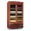 Vitrina de vinuri verticala Tecfrigo Bodega 800(4TV/1TV), 200 sticle, 1 zona temperatura, lemn maro