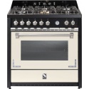 Aragaz Lofra RBI66MFT/CI, 60x60 cm, gaz, 4 arzatoare, grill, aprindere electronica, timer, crem