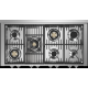 Aragaz Lofra RBI66MFT/CI, 60x60 cm, gaz, 4 arzatoare, grill, aprindere electronica, timer, crem