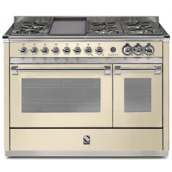 Aragaz Lofra RBI66MFT/CI, 60x60 cm, gaz, 4 arzatoare, grill, aprindere electronica, timer, crem
