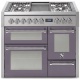 Aragaz Steel Genesi G10FFF, 100X60cm, 6 arzatoare, 3 cuptoare, timer, aprindere electronica, inox