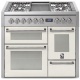Aragaz Steel Genesi G10FFF, 100X60cm, 6 arzatoare, 3 cuptoare, timer, aprindere electronica, negru