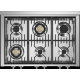 Aragaz Steel Genesi G10FFF-D, 100X60cm, 6 arzatoare, 3 cuptoare, timer, aprindere electronica, usa solida, negru antracit