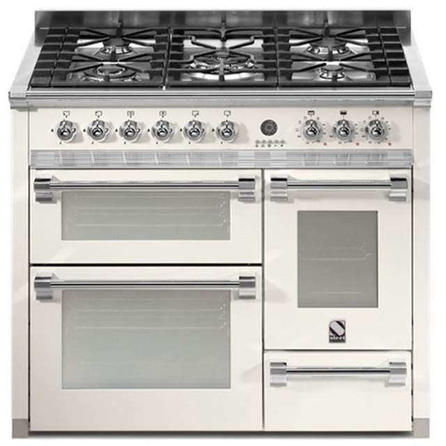 Aragaz Lofra RBI66MFT/CI, 60x60 cm, gaz, 4 arzatoare, grill, aprindere electronica, timer, crem