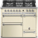 Aragaz Steel Ascot A10FFF-D, 100X60cm, 6 arzatoare, 3 cuptoare, timer, aprindere electronica, usa solida, crem
