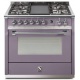 Aragaz Steel Ascot, 90X60cm, 6 arzatoare, cuptor electric multifunctional, timer, aprindere electronica, inox