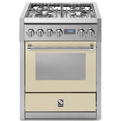 Aragaz Lofra RBI66MFT/CI, 60x60 cm, gaz, 4 arzatoare, grill, aprindere electronica, timer, crem