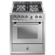 Aragaz Lofra RBI66MFT/CI, 60x60 cm, gaz, 4 arzatoare, grill, aprindere electronica, timer, crem