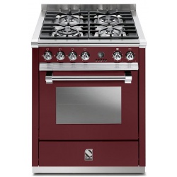 Aragaz Steel Ascot, 70X60cm, 4 arzatoare, cuptor electric multifunctional, timer, aprindere electronica, negru antracit