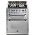 Aragaz Lofra RBI66MFT/CI, 60x60 cm, gaz, 4 arzatoare, grill, aprindere electronica, timer, crem