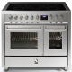 Aragaz Steel Enfasi E10FF, 100X60cm, 6 arzatoare, 2 cuptoare, timer, aprindere electronica, inox