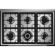 Aragaz Steel Enfasi E10FF, 100X60cm, 6 arzatoare, 2 cuptoare, timer, aprindere electronica, inox