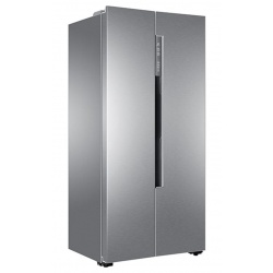 Combina Side by Side Haier HRF-450DS6, 447L, Clasa A+, H 179cm, Argintiu