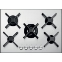 Plita incorporabila Barazza Select Plus, 70 cm, plita gaz, 5 arzatoare, sistem siguranta Stop-Gaz, inox