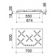 Plita incorporabila Barazza Select Plus, 60 cm, plita gaz, 4 arzatoare, sistem siguranta Stop-Gaz, inox