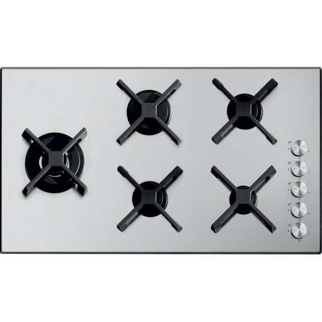 Aragaz Tecnogas P1X66M4VC, 60 cm, gaz, 4 arzatoare, grill, otel inoxidabil