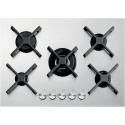 Plita incorporabila Barazza Select Plus Flat, 70 cm, plita gaz, 5 arzatoare, sistem siguranta Stop-Gaz, inox