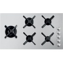 Aragaz Tecnogas P1X66M4VC, 60 cm, gaz, 4 arzatoare, grill, otel inoxidabil