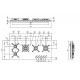 Plita incorporabila Barazza Select Plus Flat, 90 cm, plita gaz, 5 arzatoare, sistem siguranta Stop-Gaz, inox