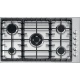 Aragaz Tecnogas P1X66M4VC, 60 cm, gaz, 4 arzatoare, grill, otel inoxidabil