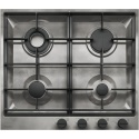 Plita incorporabila Barazza B_Free 1PBFV64, 60 cm, plita gaz, 4 arzatoare, aprindere electronica, sistem Stop-Gaz, inox vintage