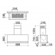 Hota decorativa Barazza Unique, 90 cm, 1 motor, 800 m3/h,3 viteze + booster, inox vintage