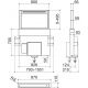 Hota decorativa Barazza Steel, 90 cm, 1 motor, 800 m3/h, 3 viteze + booster, inox