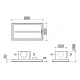 Hota design Baraldi Surf 01SUR090BL70, 90 cm, 700 m3/h, sticla neagra