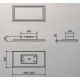 Hota de tavan Baraldi Gea flat free 01GEAFFR090WH13, 90 cm, 1300 m3/h, Alb