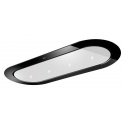 Hota de tavan incorporabila Baraldi Unika 01UNKIS120WH90, 120 cm, 900 m3/h, sticla neagra/alb